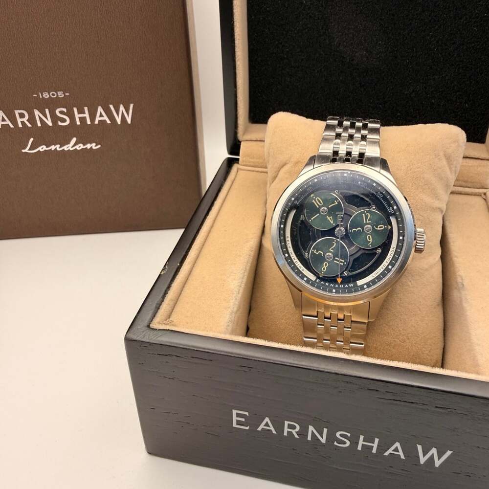 Thomas Earnshaw Hexham Trisect Automatic Green Watch ES-8304-33 Limited Edition